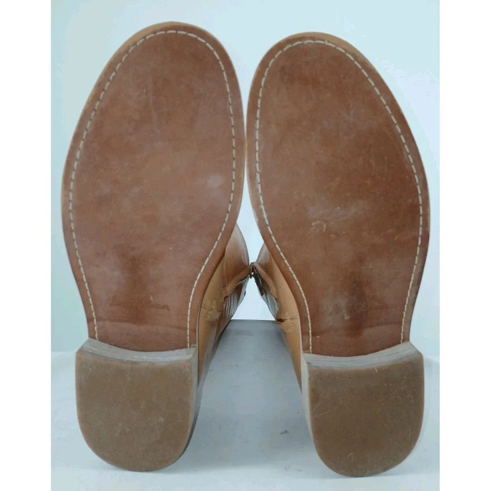 Sam Edelman Women's Fable Tall Leather Boots Tan Cashew Size 10 NEW. C116